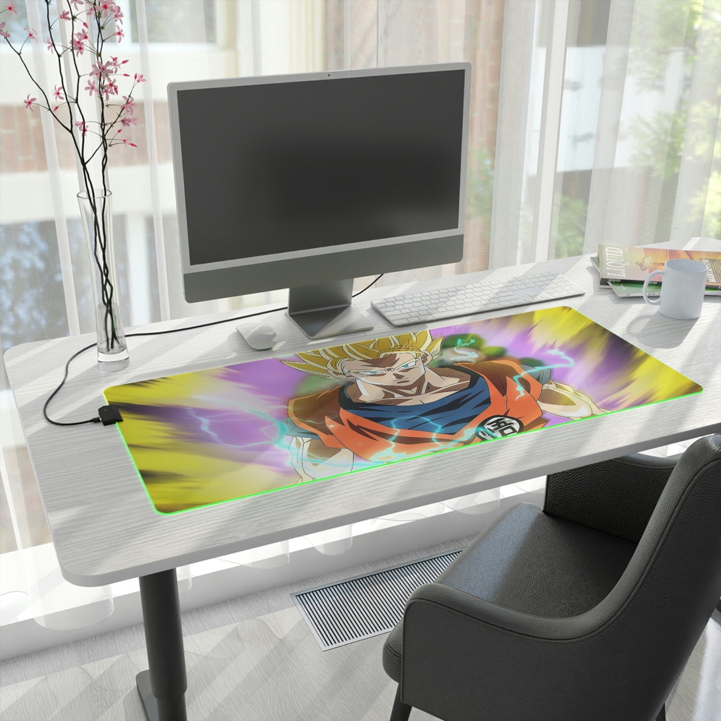 Goku Saiyan RGB Mouse Pad