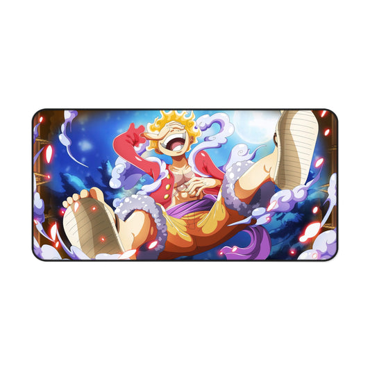 Laughing Luffy Sun God Nika Gear 5 Anime Mouse Pad