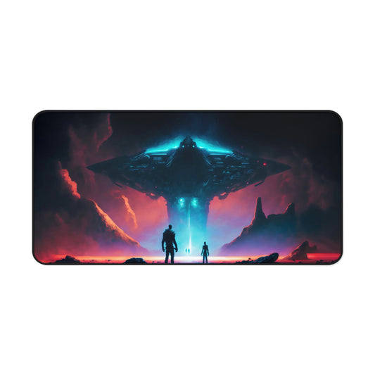 Alien Spaceship Gaming Mouse Pad