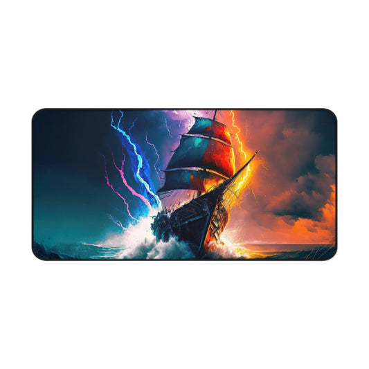 Colorful Boat Gaming Mouse Pad