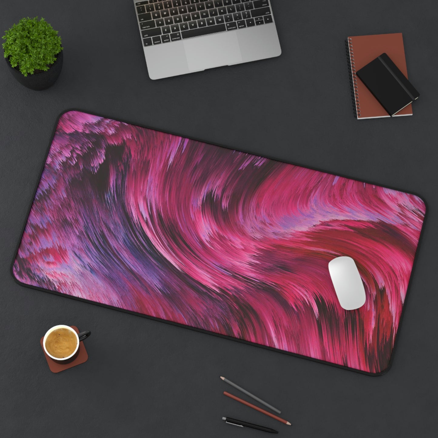 Abstract Waves Gaming Mouse Pad