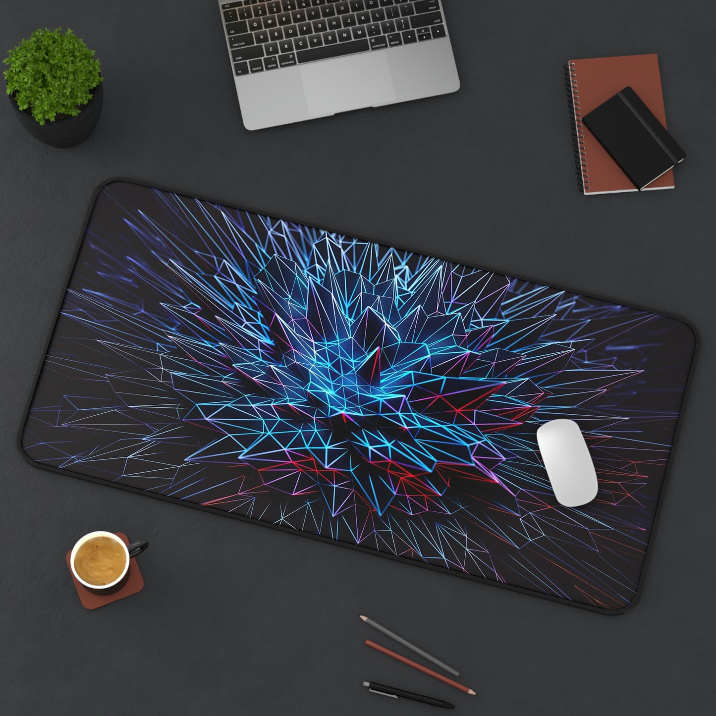 Abstract Polygon Gaming Mouse Pad