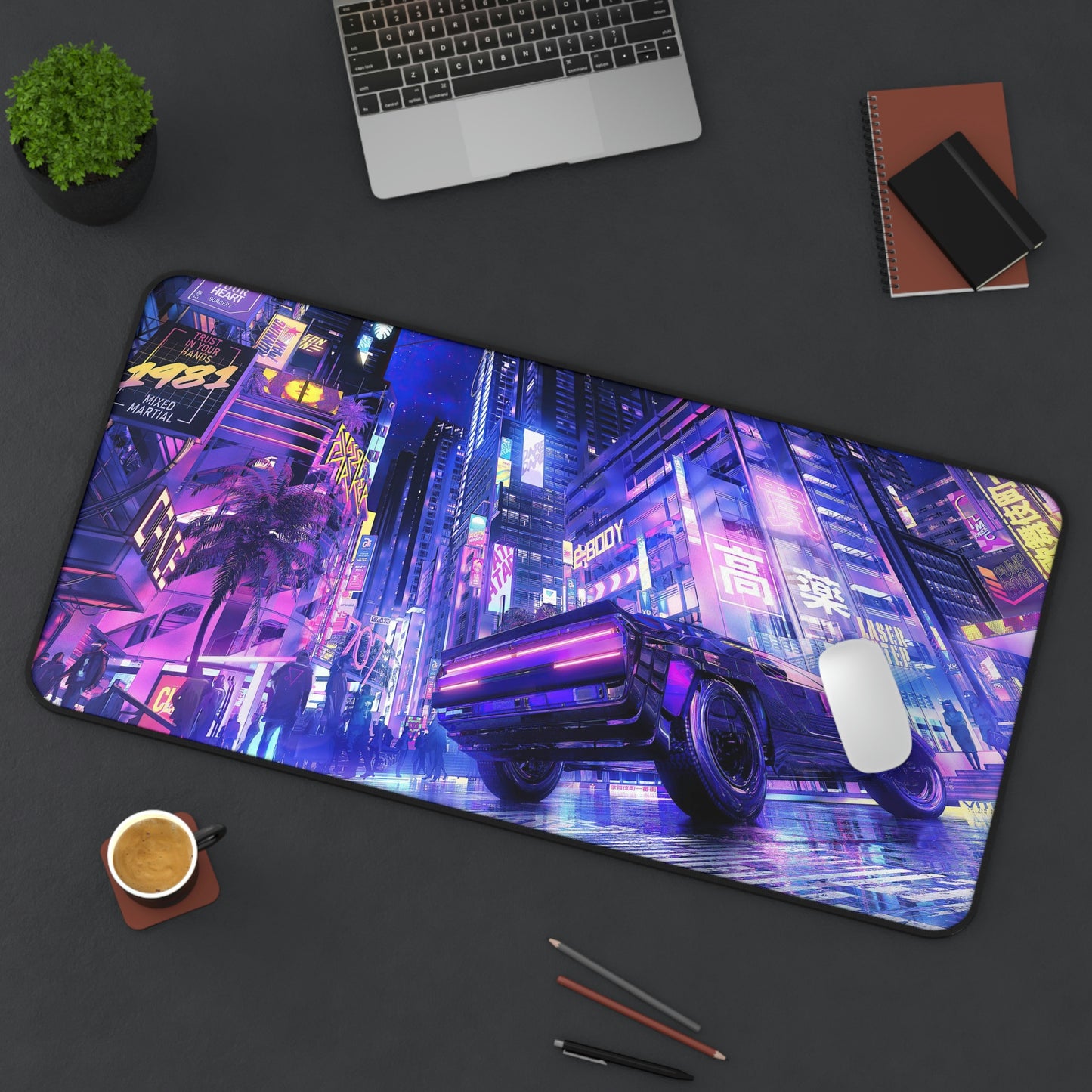 Night City Car Gaming Mouse Pad