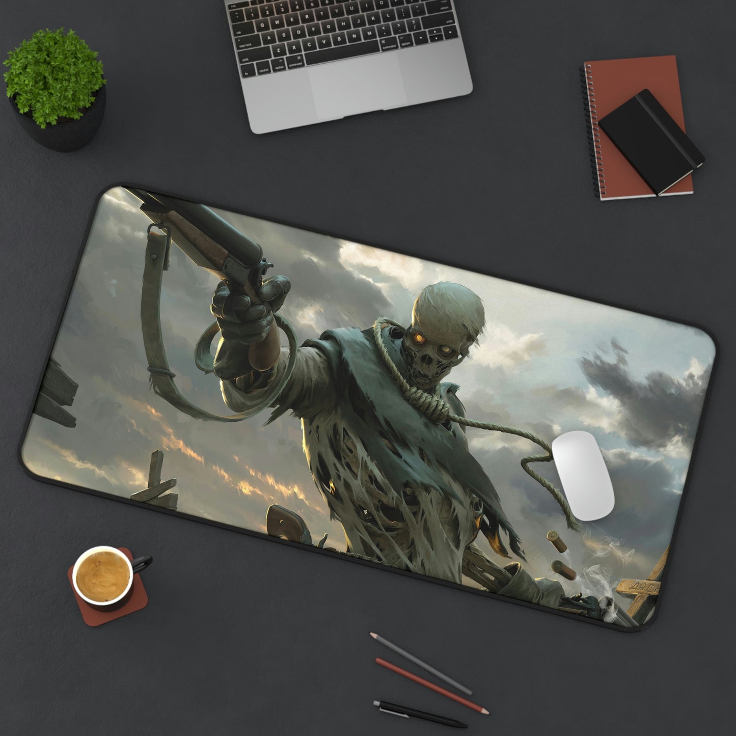 Skeleton Warrior Gaming Mouse Pad