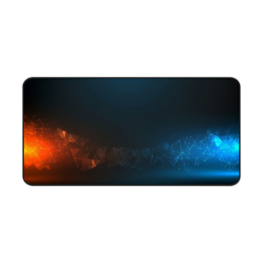 Blue and Orange Gaming Mouse Pad