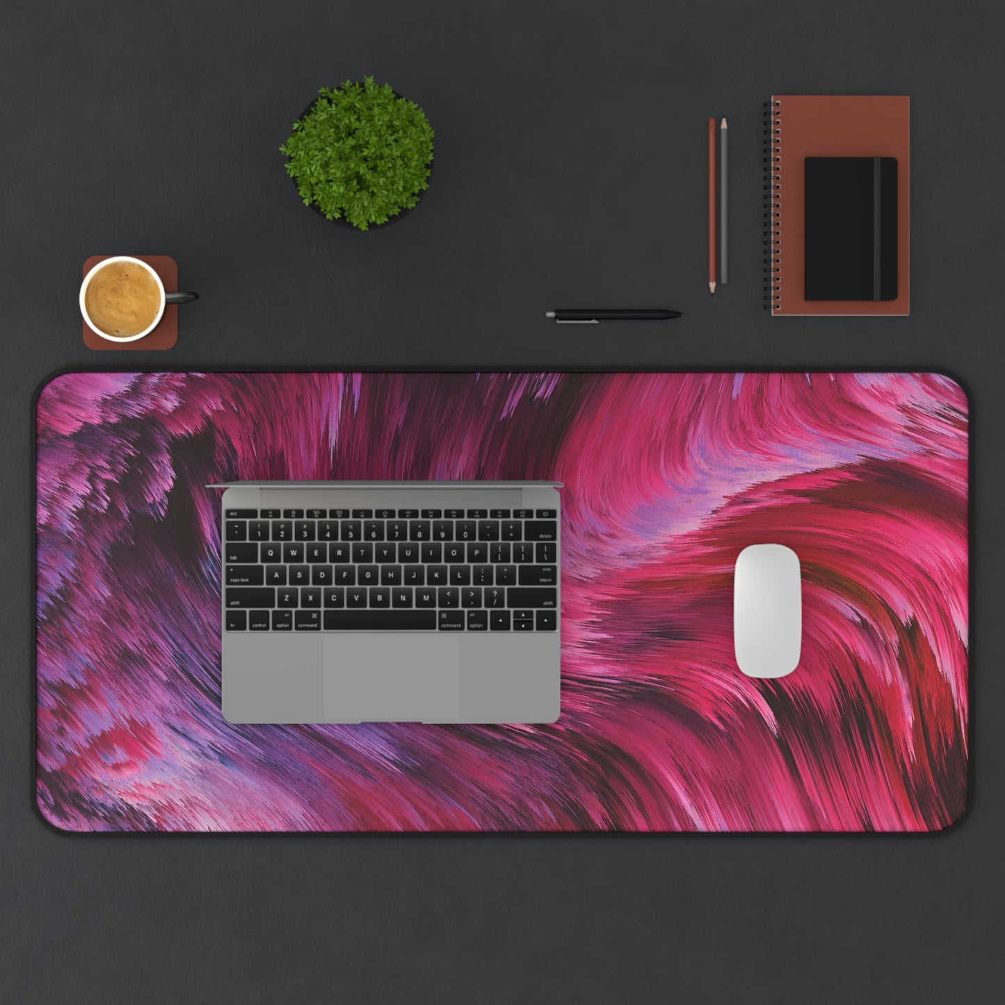 Abstract Waves Gaming Mouse Pad