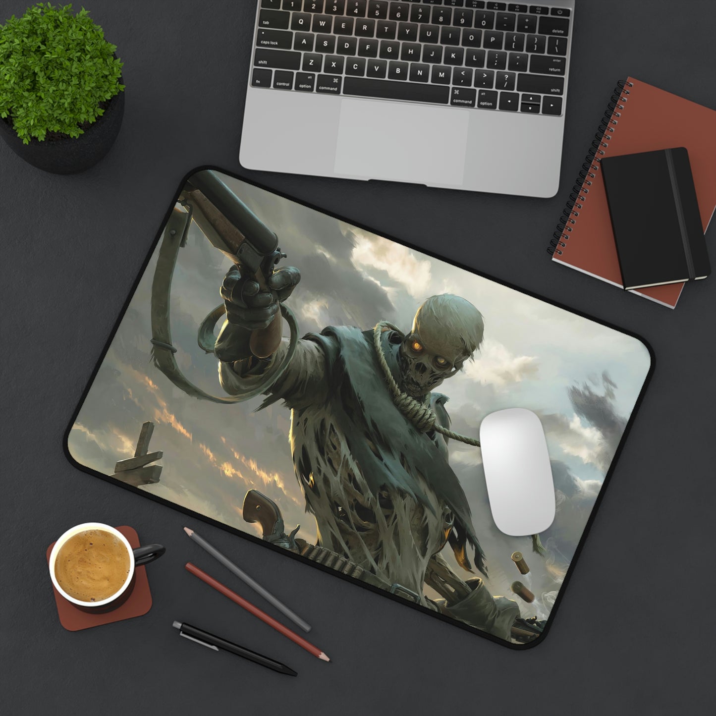 Skeleton Warrior Gaming Mouse Pad