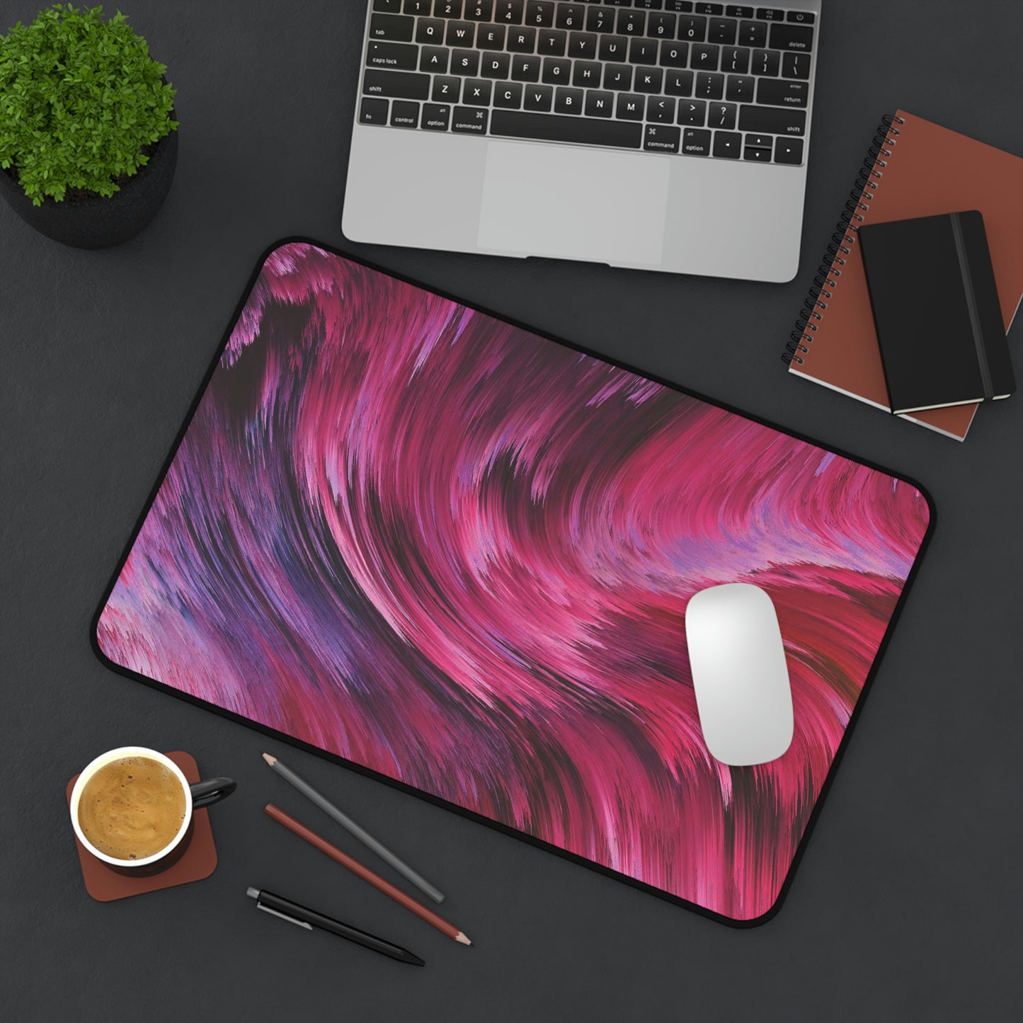 Abstract Waves Gaming Mouse Pad