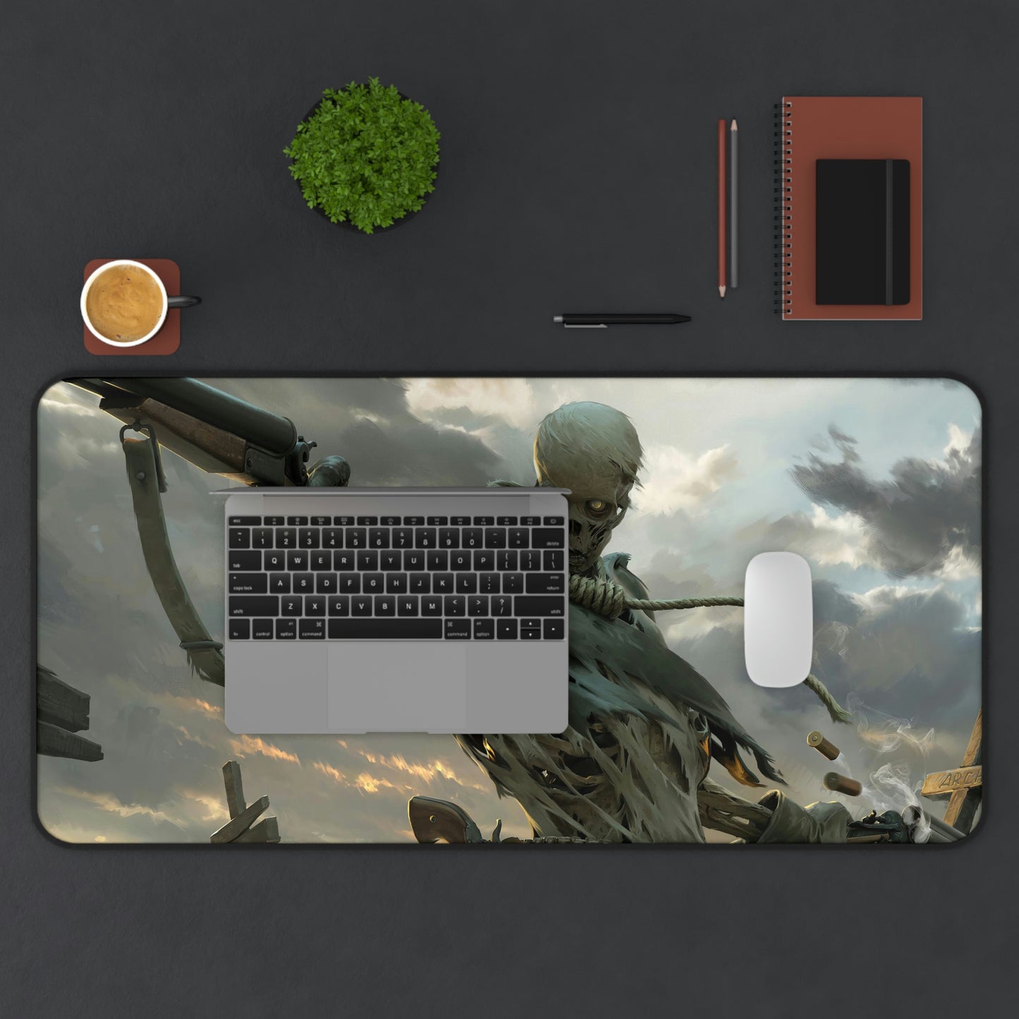 Skeleton Warrior Gaming Mouse Pad