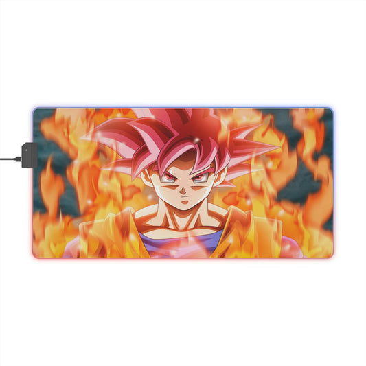 Red Goku RGB Mouse Pad