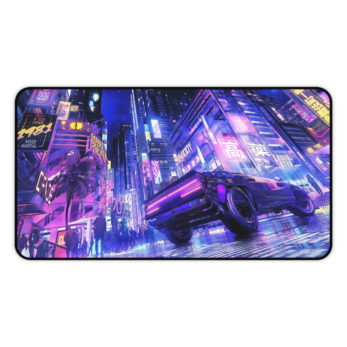 Night City Car Gaming Mouse Pad